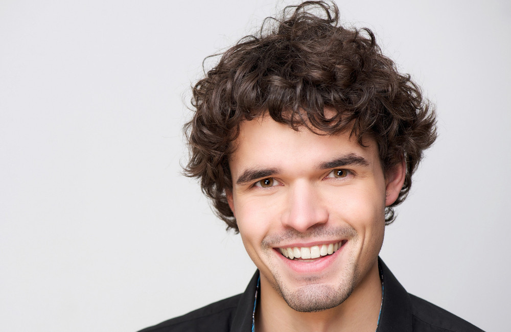 Male with Textured Crop Hairstyle